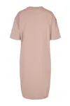 Ladies´ Organic Oversized Slit Tee Dress Dusk Rose