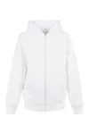 Kids´ Organic Basic Zip Hoody White