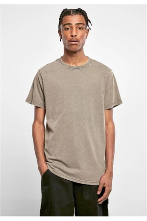 Acid Washed Round Neck Tee
