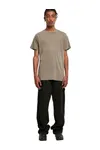 Acid Washed Round Neck Tee Dark Khaki