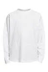 Oversized Cut On Sleeve Longsleeve White