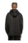Oversized Cut On Sleeve Hoody Black