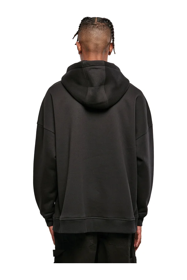 Oversized Cut On Sleeve Hoody Black