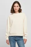 Ladies Oversized Crewneck Sweatshirt White Sand