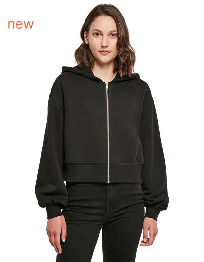 Ladies Short Oversized Zip Jacket