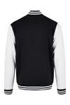 Basic College Jacket Black / White