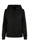 Ladies Basic Zip Hoody Black