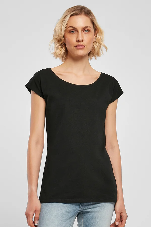 Ladies´ Wide Neck Tee Black