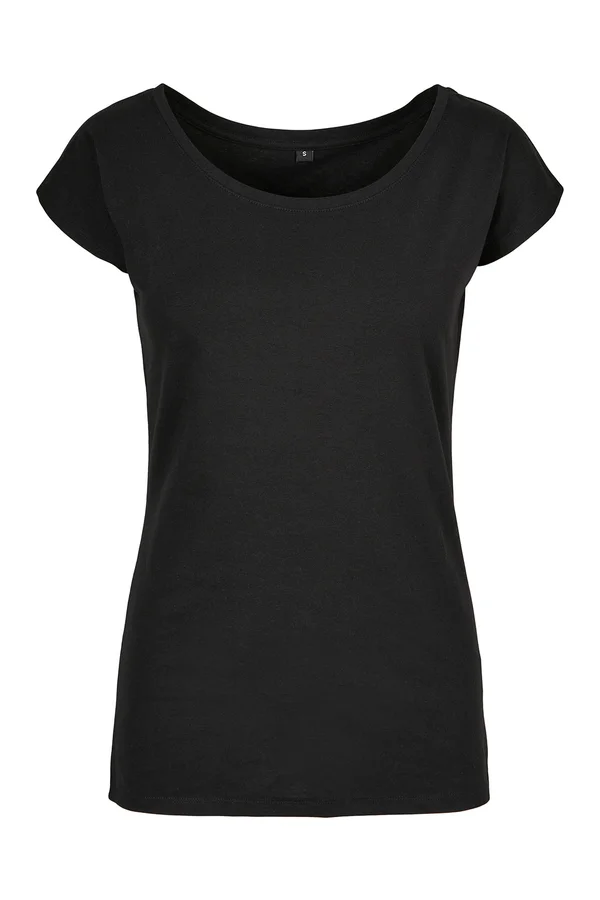 Ladies´ Wide Neck Tee Black
