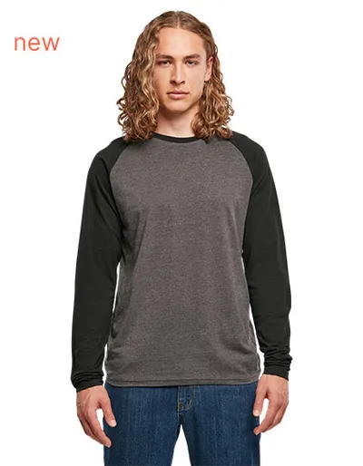 Men´s Contrast Raglan Longsleeve T-Shirt