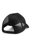 Suede Snapback Trucker Black