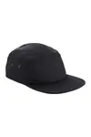 Canvas 5 Panel Camper Cap Black