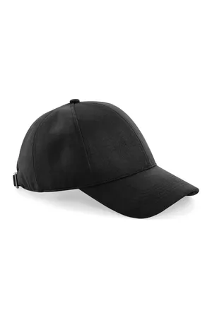 Faux Suede 6 Panel Cap Black