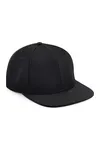 Original Flat Peak 6 Panel Snapback Cap Black / Black