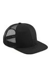 Original Flat Peak 6 Panel Trucker Cap Black / Black