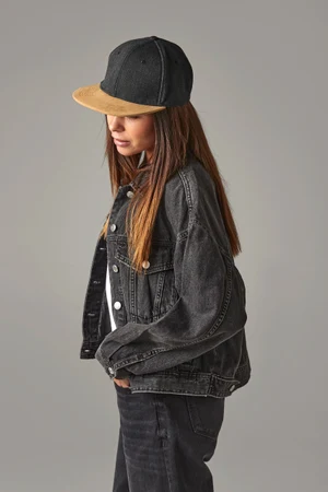 Suede Peak Snapback