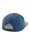 Suede Peak Snapback denim blue