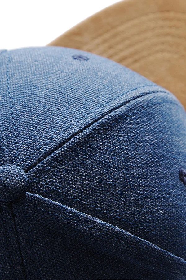 Suede Peak Snapback denim blue