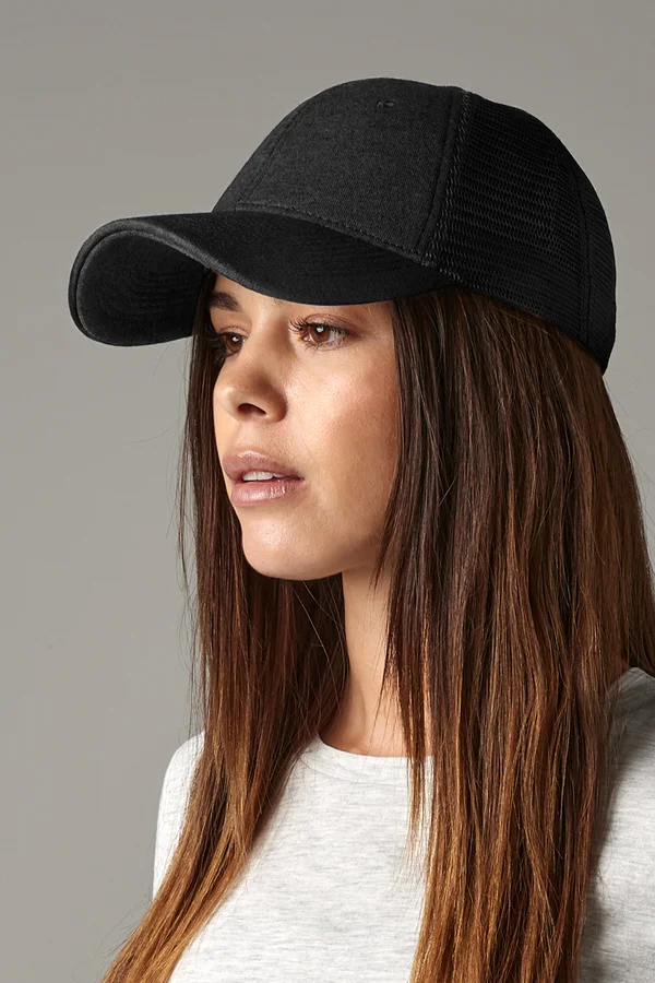 Jersey Athleisure Trucker Cap Black
