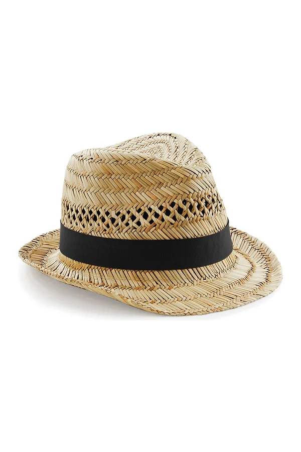 Straw Summer Trilby Natural