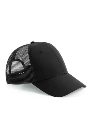 Recycled Urbanwear 6 Panel Snapback Trucker Black