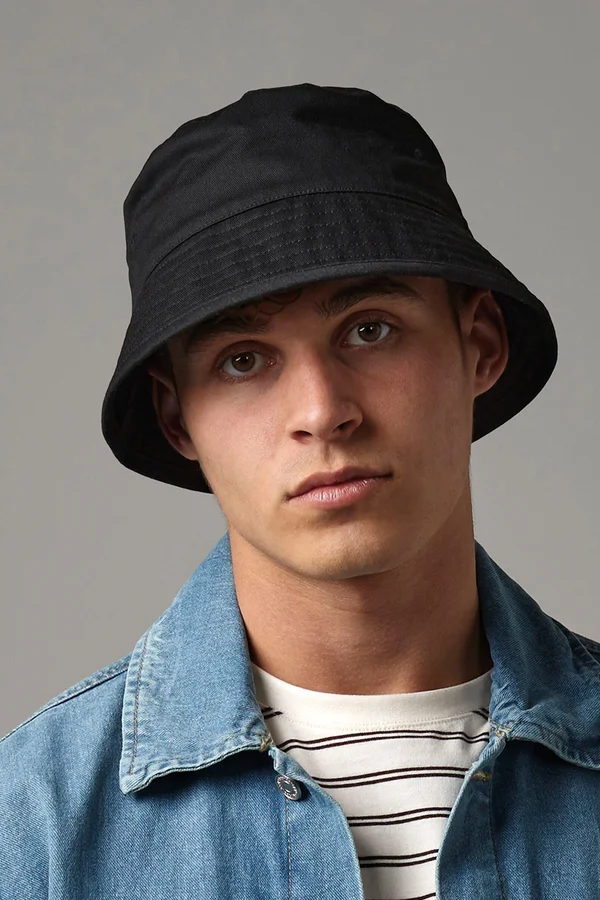 Organic Cotton Bucket Hat Black