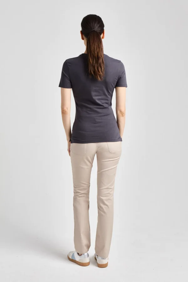 Ladies´ Short Sleeve T-Shirt Ragusa Anthracite
