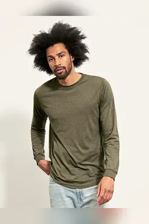 Unisex Heather CVC Long Sleeve Tee
