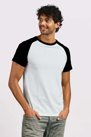 Men´s Raglan T White / Black