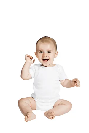 Organic Baby Bodysuit White