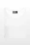 Women´s Slim Fit V-Neck-T Long White