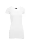 Women´s Slim Fit V-Neck-T Long White