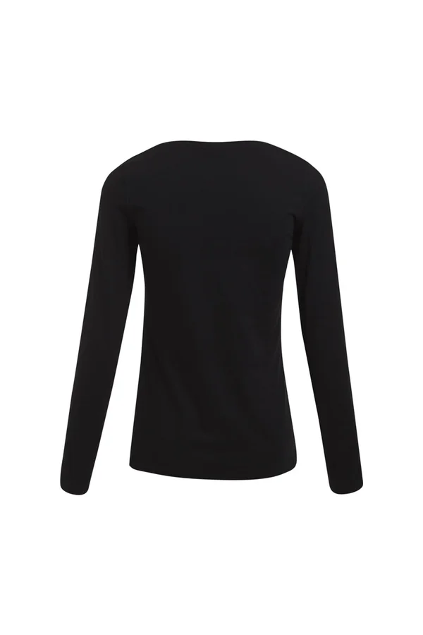Women´s Slim Fit-T Long Sleeve Black