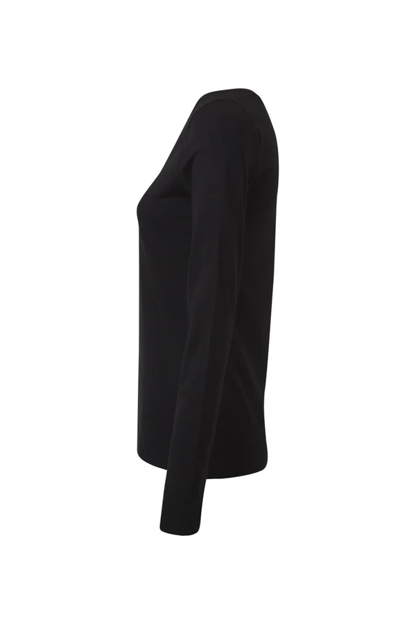 Women´s Slim Fit-T Long Sleeve Black