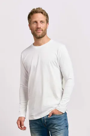 Men´s Premium-T Long Sleeve White