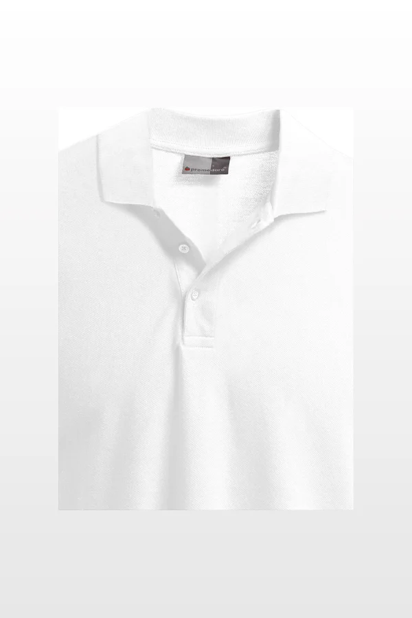 Men´s Heavy Polo Long Sleeve White