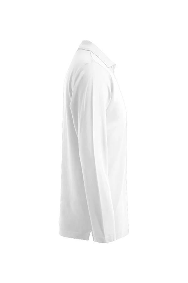 Men´s Heavy Polo Long Sleeve White