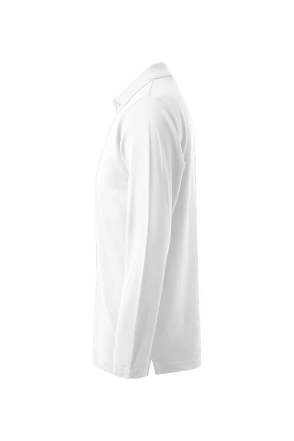 Men´s Heavy Polo Long Sleeve White