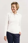 Women´s Heavy Polo Long Sleeve White