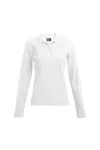 Women´s Heavy Polo Long Sleeve White
