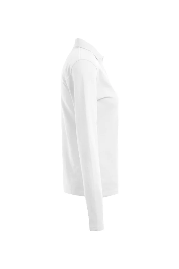 Women´s Heavy Polo Long Sleeve White