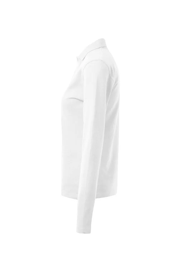 Women´s Heavy Polo Long Sleeve White