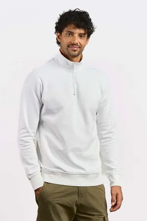 Unisex Troyer Side Pocket White