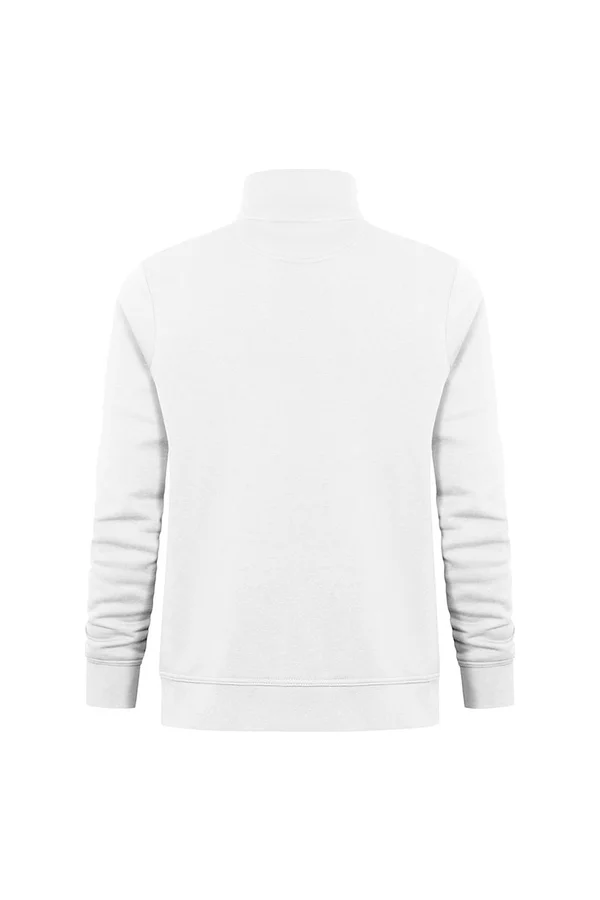 Unisex Troyer Side Pocket White