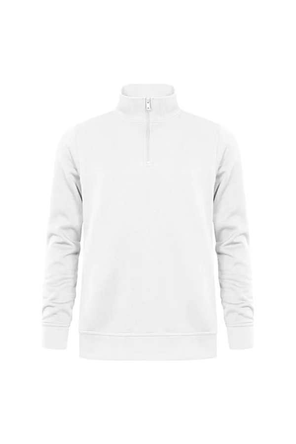 Unisex Troyer Side Pocket White