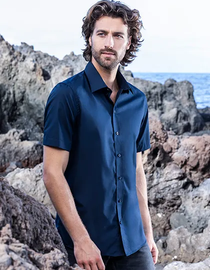 Men´s Poplin Shirt Short Sleeve