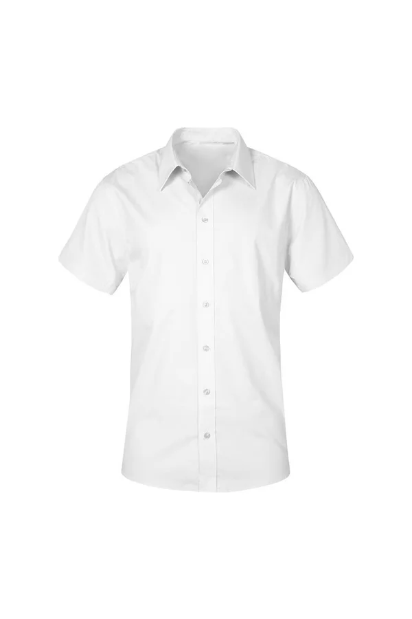 Men´s Poplin Shirt Short Sleeve White