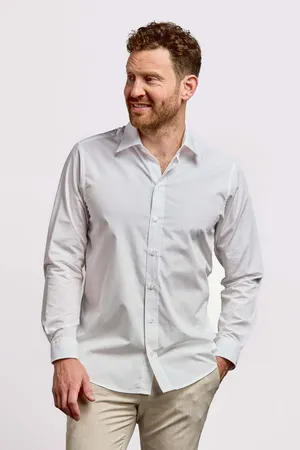 Men´s Poplin Shirt Long Sleeve White