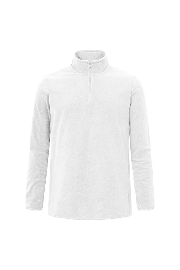 Men´s Recycled Fleece Troyer White
