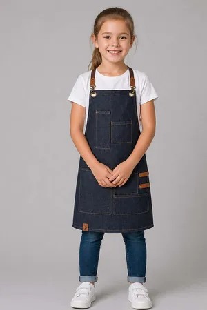 Kinderlatzschürze Denim Navy